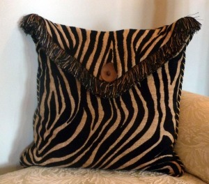 tiger stripe envelope pillow