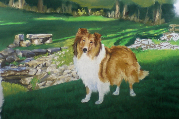 Lassie's portrait, second proof
