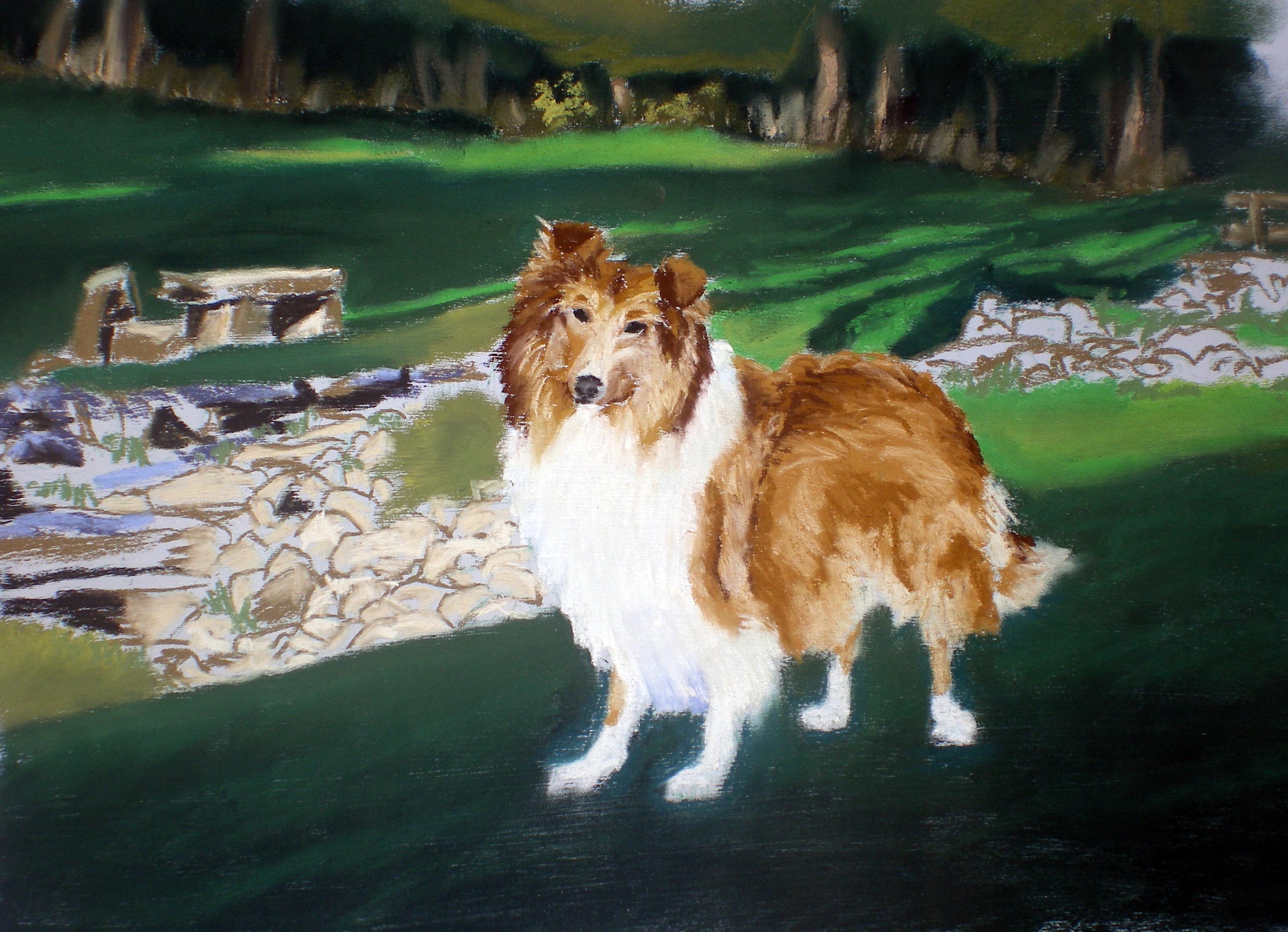 Portrait of Lassie, first proof.