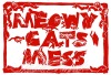 block print of meowy cats mess