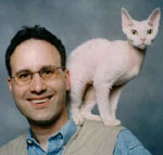 photo of steve dale and his cat Ricky
