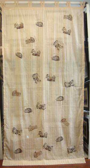 photo of printed curtain