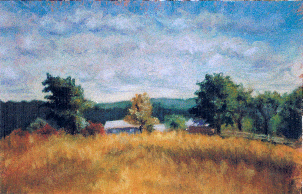 pastel painting of landscape